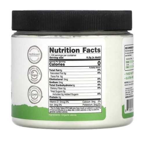 Nutricost, Pantry, органическая стевия, 227 г (8 унций)